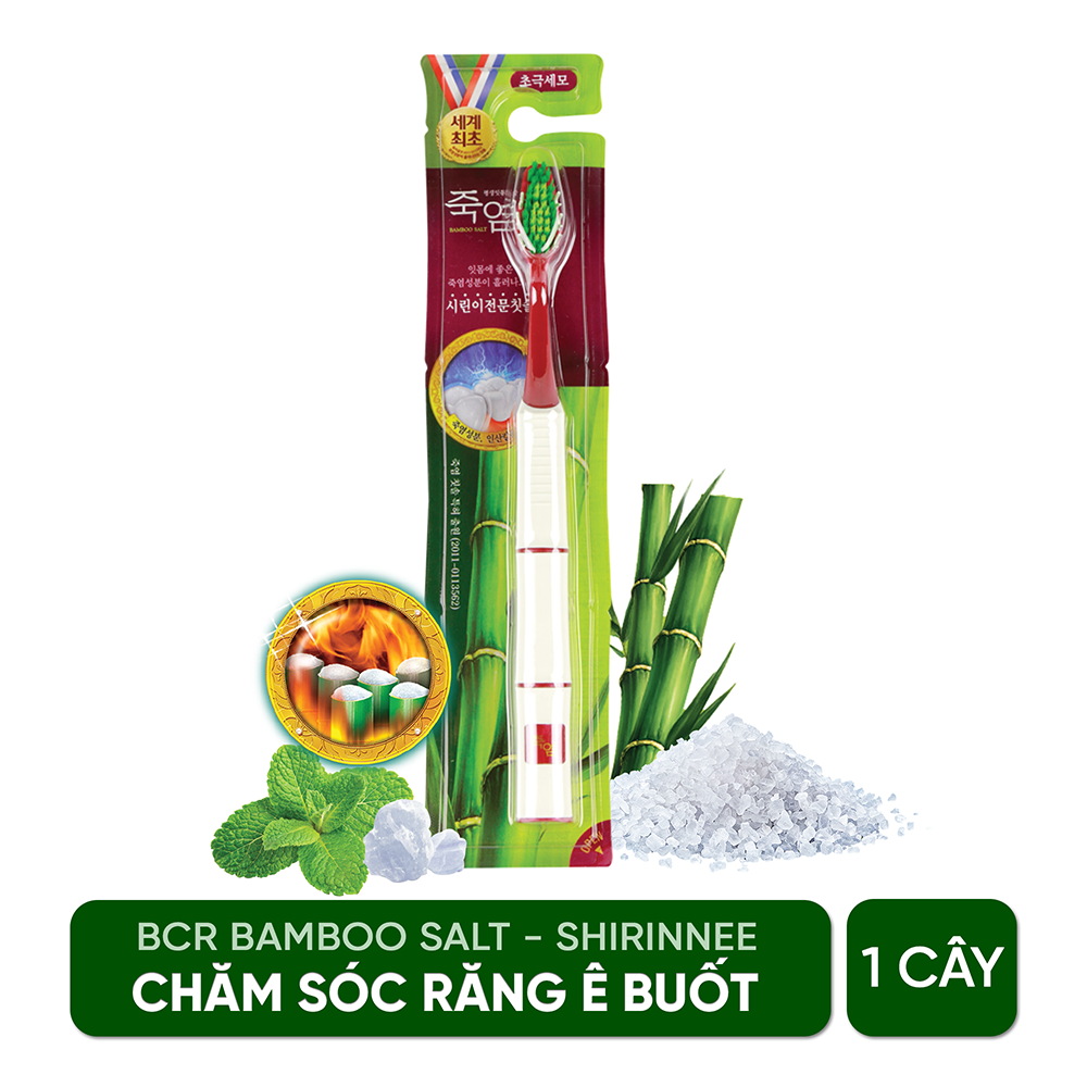 Bàn chải răng Bamboo Salt Shirinnee chăm sóc răng ê buốt 1 cây